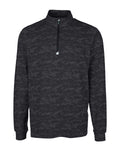 Cutter & Buck Traverse Camo Print Stretch Quarter Zip Mens Big and Tall Pullover Cutter & Buck