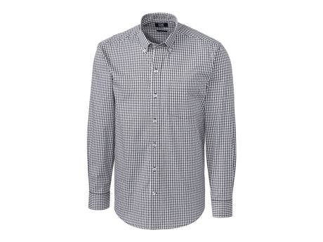 Cutter & Buck Easy Care Stretch Gingham Mens Big and Tall Long Sleeve Dress Shirt Cutter & Buck