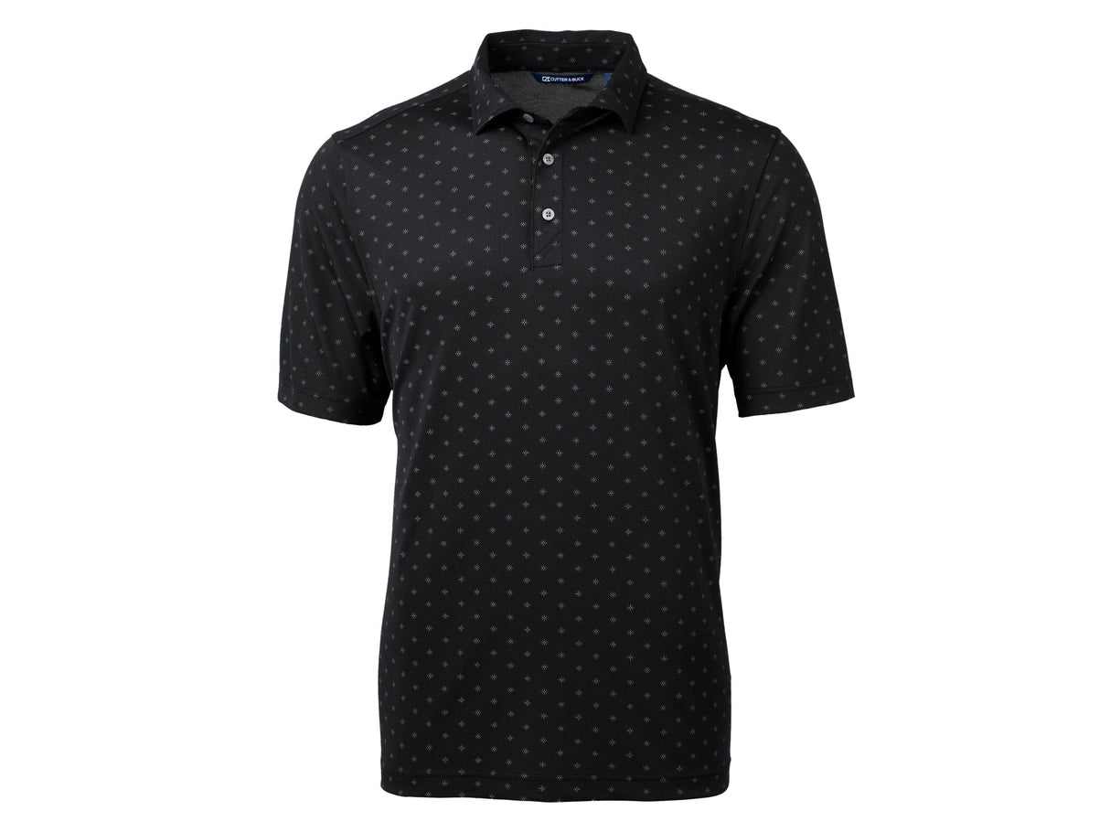 Cutter & Buck Virtue Eco Pique Tile Print Recycled Mens Polo Cutter & Buck