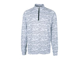 Cutter & Buck Traverse Camo Print Stretch Quarter Zip Mens Pullover Cutter & Buck
