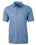 Cutter & Buck Pike Magnolia Print Stretch Men's Polo Cutter & Buck