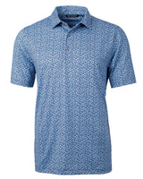 Cutter & Buck Pike Magnolia Print Stretch Men's Polo Cutter & Buck