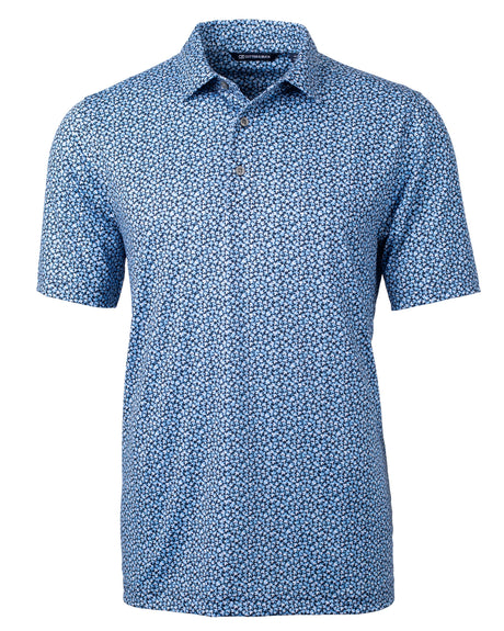 Cutter & Buck Pike Magnolia Print Stretch Men's Polo Cutter & Buck
