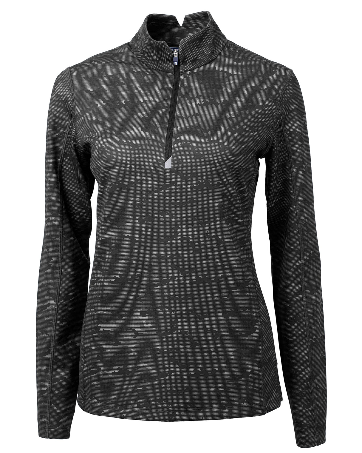 Cutter & Buck Traverse Camo Print Stretch Quarter Zip Womens Pullover Cutter & Buck