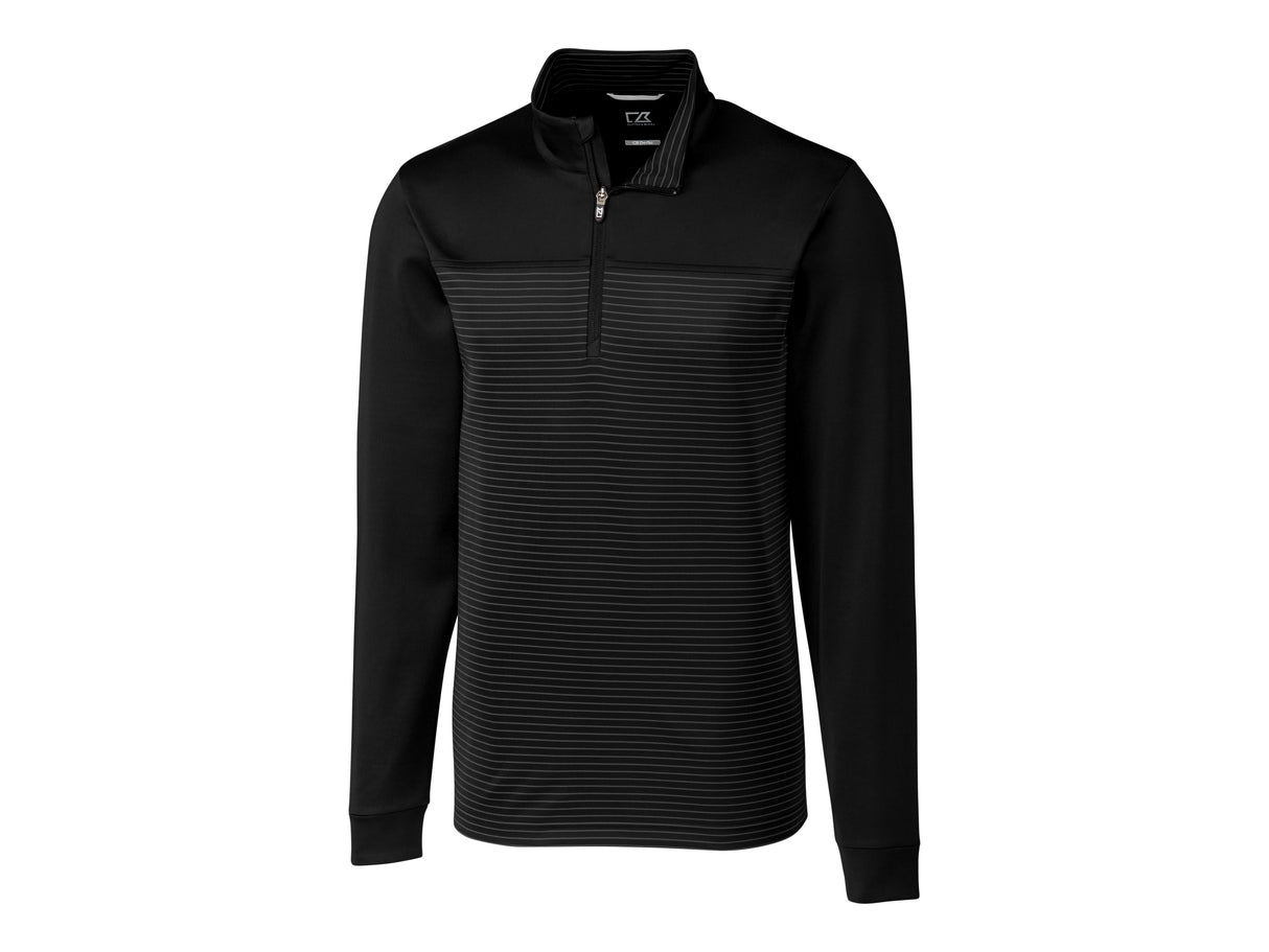 Cutter & Buck Traverse Stripe Stretch Quarter Zip Mens Big and Tall Pullover Cutter & Buck