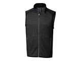 Cutter & Buck Mainsail Sweater-Knit Mens Big and Tall Full Zip Vest Cutter & Buck