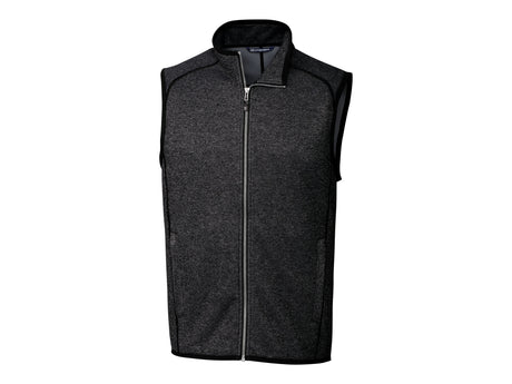 Cutter & Buck Mainsail Sweater-Knit Mens Big and Tall Full Zip Vest Cutter & Buck