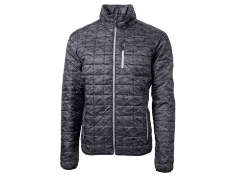 Cutter & Buck Rainier PrimaLoft® Mens Eco Insulated Full Zip Printed Puffer Jacket Cutter & Buck