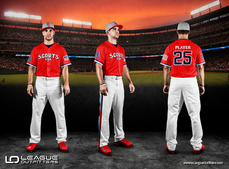 Red Baseball Jerseys.