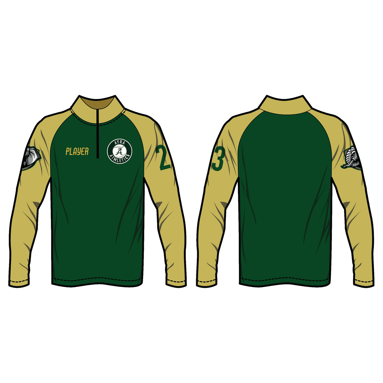 Custom Fully Sublimated Pullover Team All Sport Shirts & Tops
