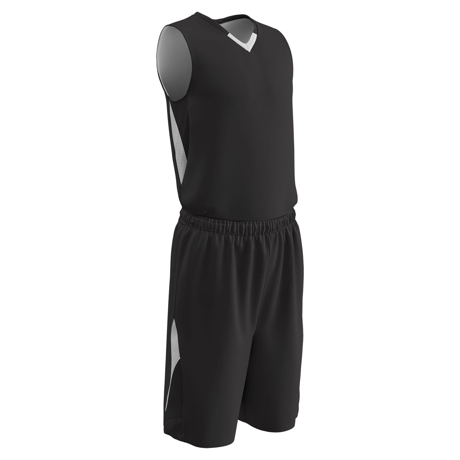 Champro Youth Dagger Basketball Jersey, Black/White / L