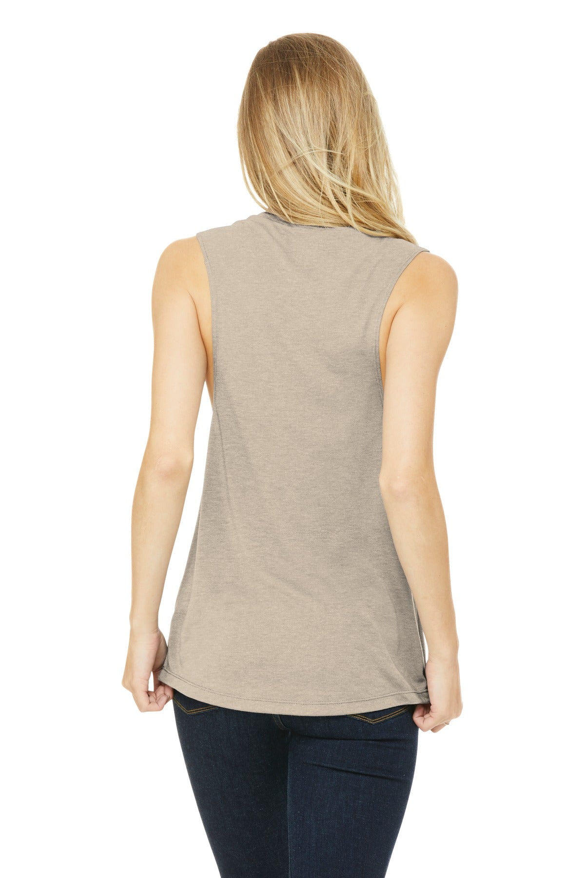 BELLA+CANVAS Women's Flowy Scoop Muscle Tank. BC8803 2 of 2 Womens Apparel Shirts & Tops