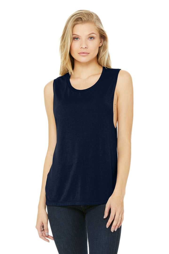BELLA+CANVAS Women's Flowy Scoop Muscle Tank. BC8803 2 of 2 Bella + Canvas