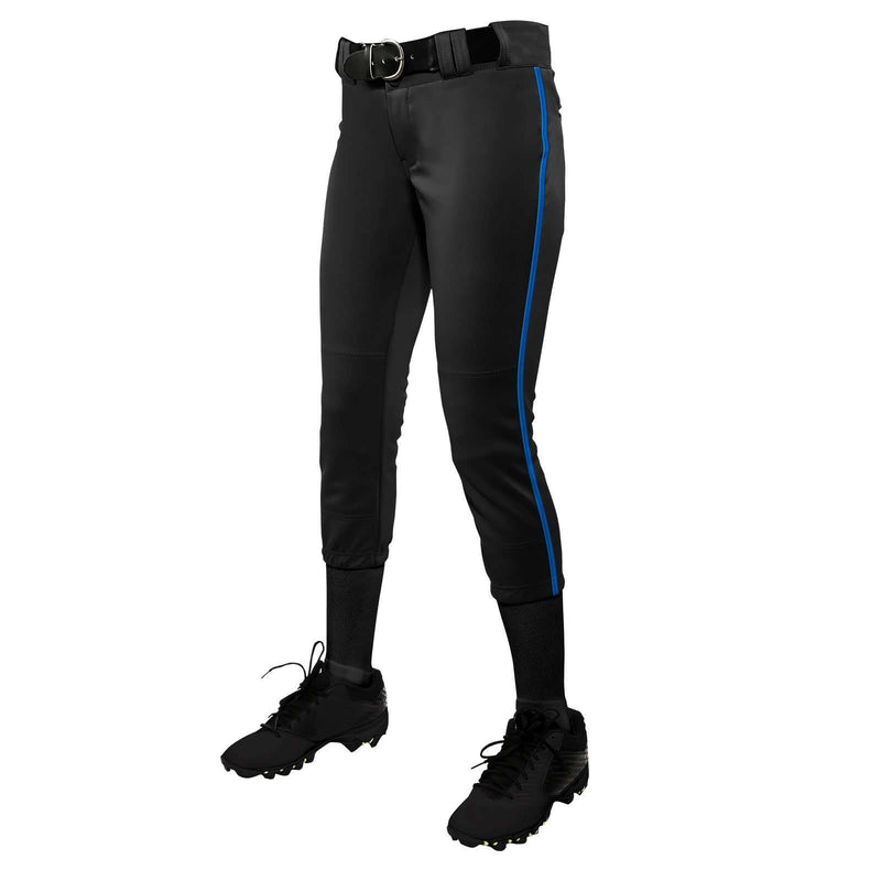 Champro Tournament Girls Low Rise Softball Pants w/ Piping - League Outfitters
