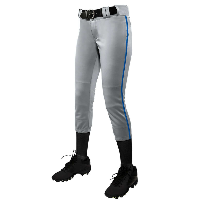 Champro Tournament Girls Low Rise Softball Pants w/ Piping - League Outfitters