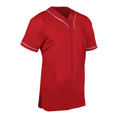 Champro Men's Heater 2-Button Piped Baseball Jersey Champro