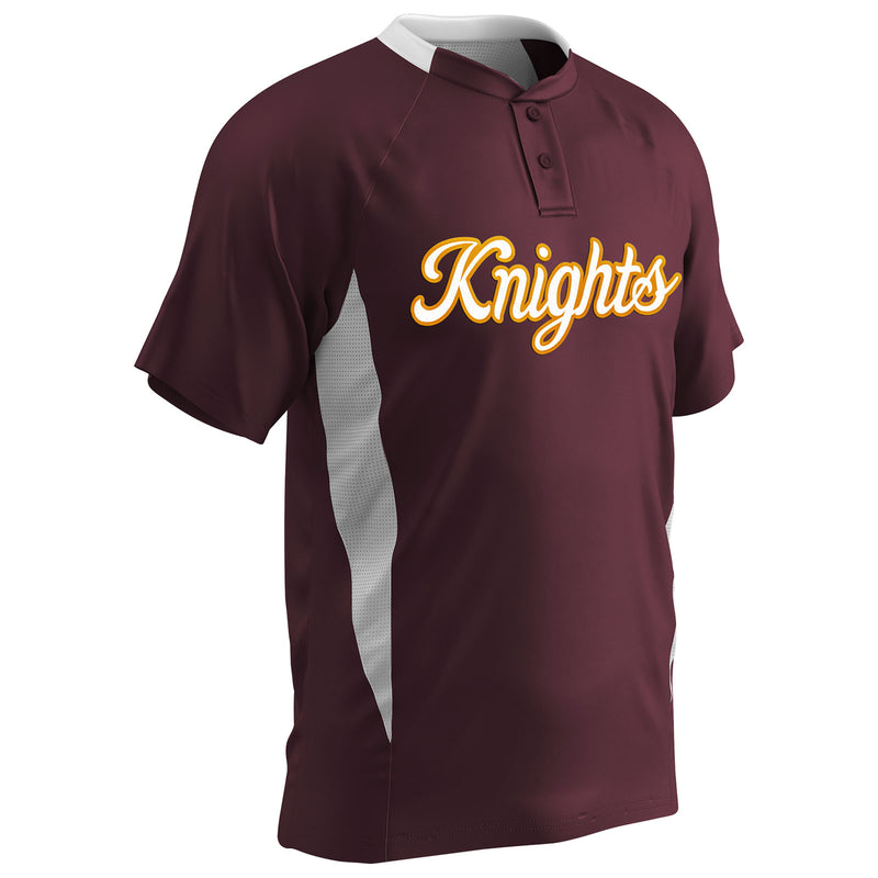 Champro Clean-Up Adult 2-Button Baseball Jersey