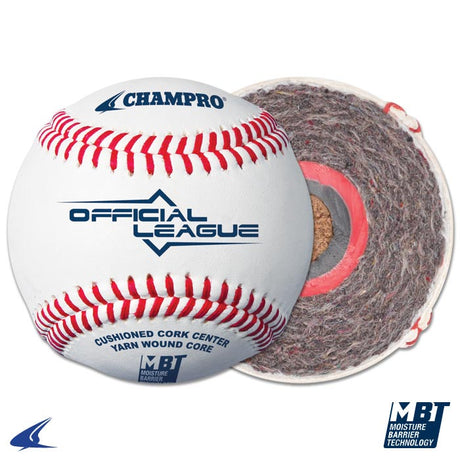 Champro Official League Full Grain Leather Cover Baseball - Dozen Champro