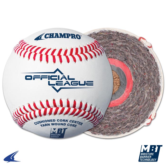 Champro Official League Full Grain Leather Cover Baseball - Dozen