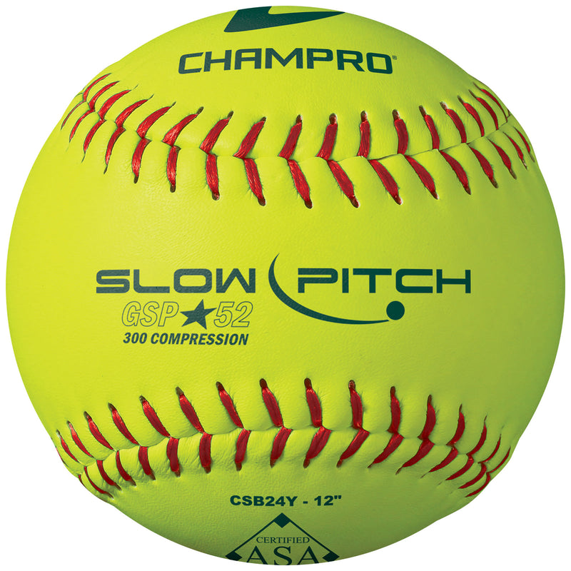 Champro GSP-52 ASA 12" Slowpitch Softball - Dozen