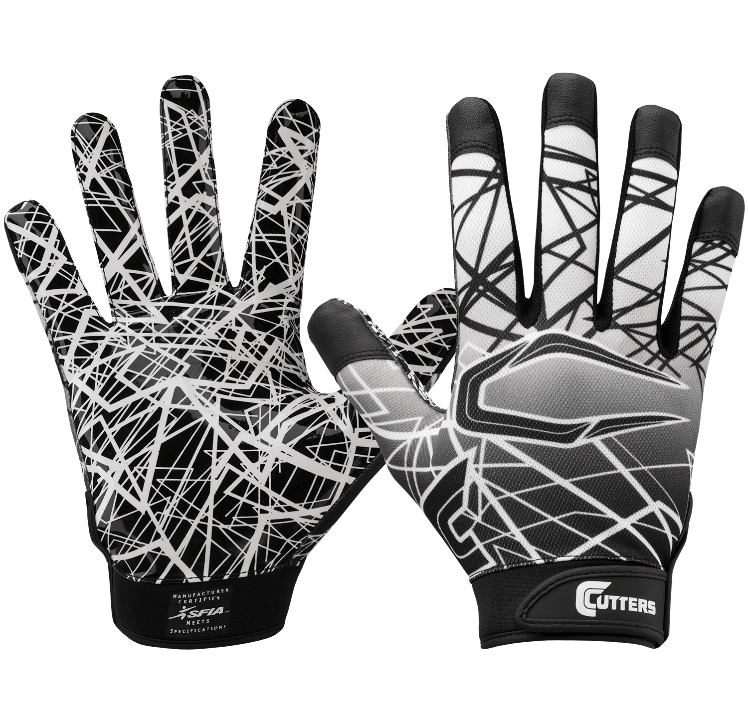 Cutters Youth Game Day Receiver Gloves Football Gloves Youth