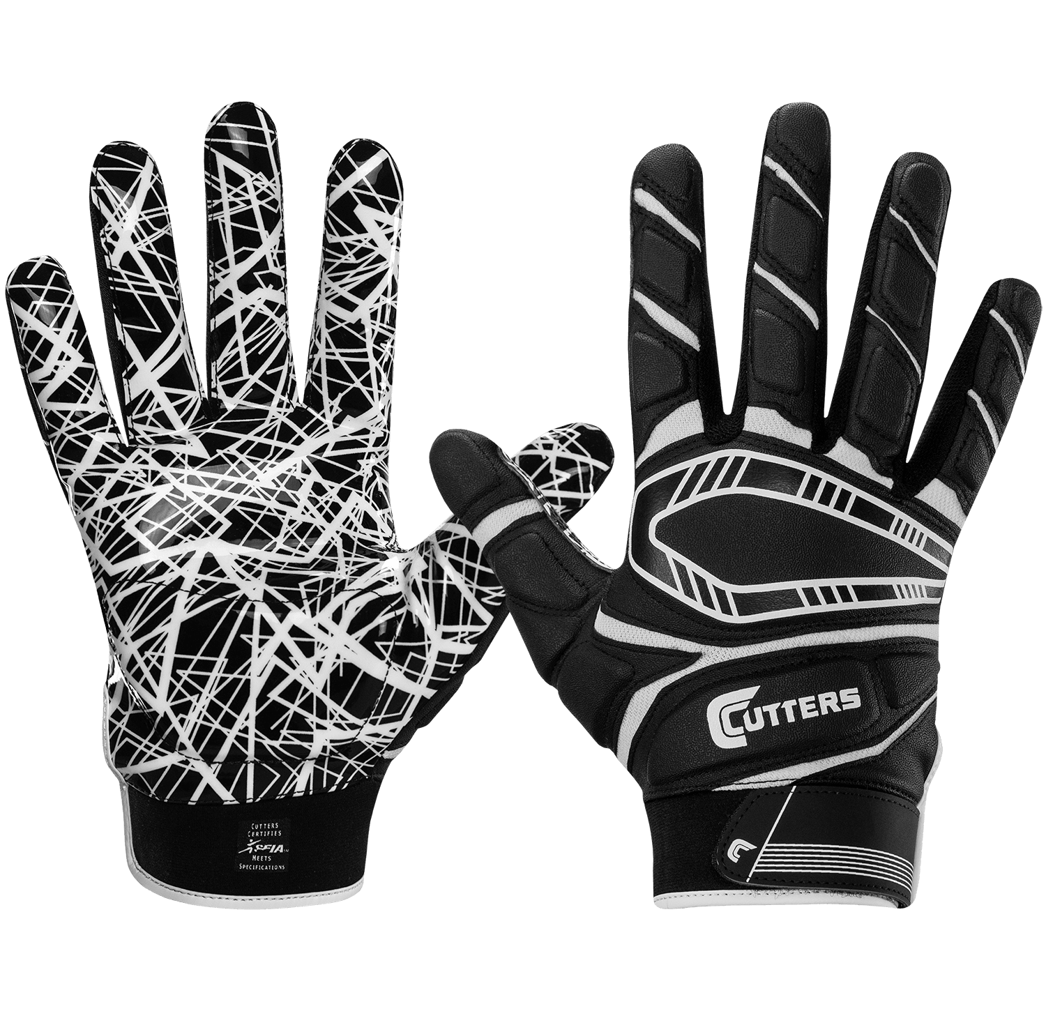 Cutters Game Day Youth Padded Football Gloves Football Gloves Youth