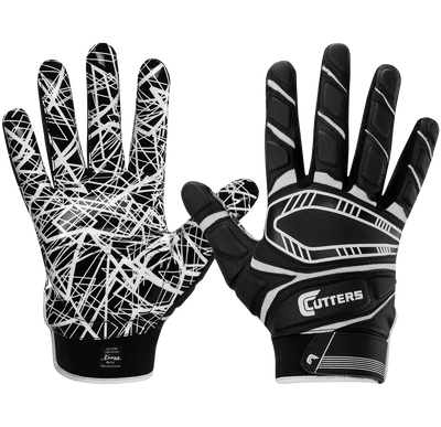 Cutters Game Day Youth Padded Football Gloves - League Outfitters