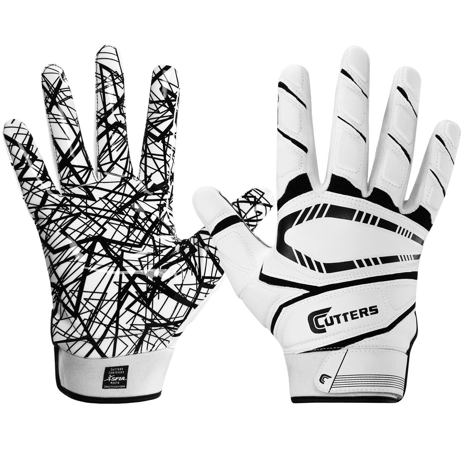 Cutters Game Day Youth Padded Football Gloves Football Gloves Youth