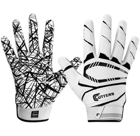 Cutters Game Day Youth Padded Football Gloves - League Outfitters