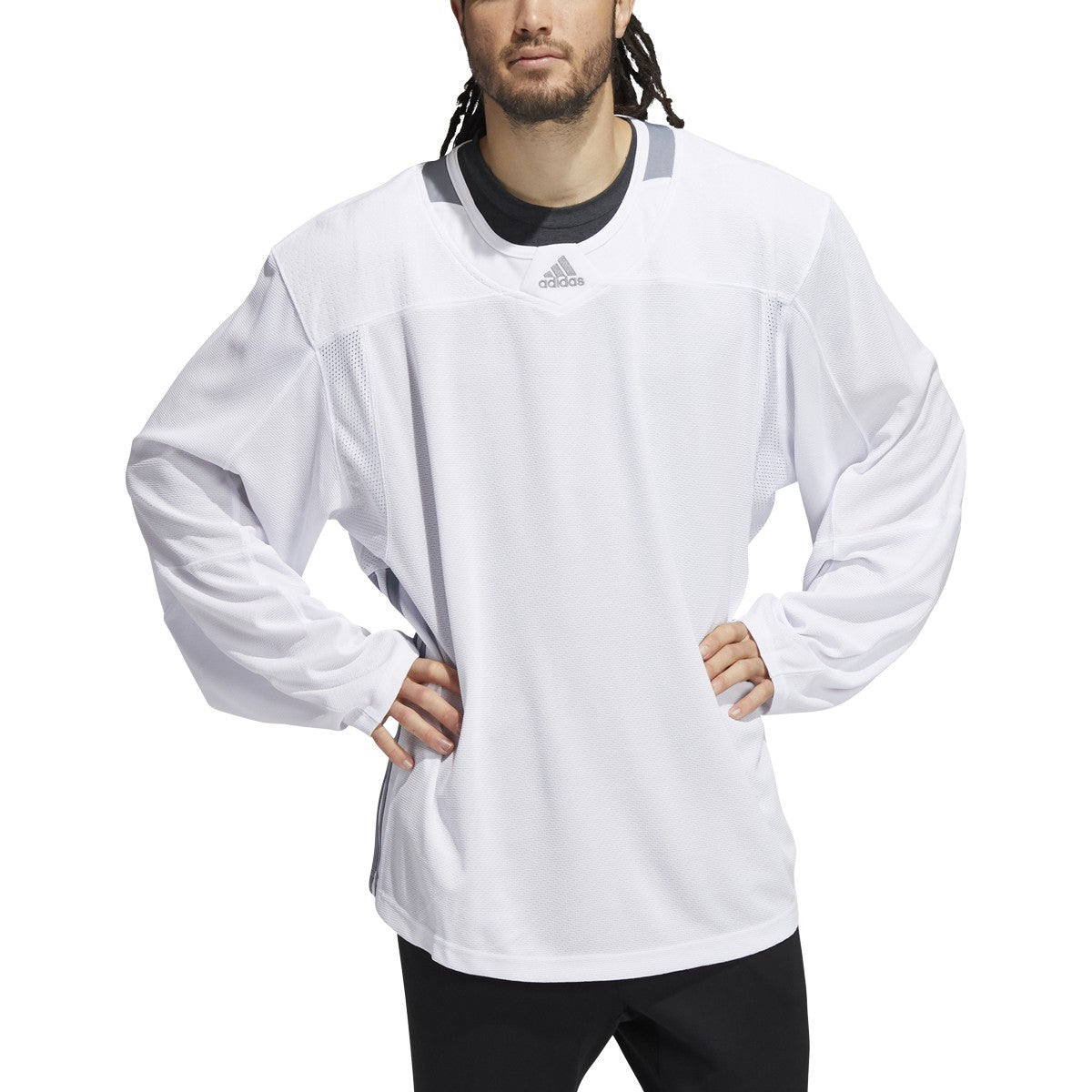 adidas Men's Three Stripe Adult Hockey Jersey adidas