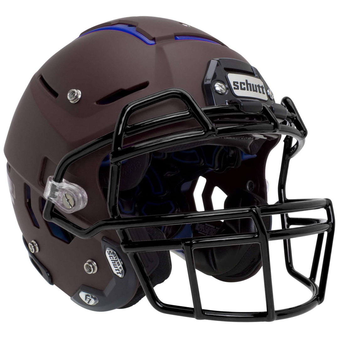 Schutt F7 VTD Adult Football Helmet w/attached Carbon Steel Facemask - Matte Colors - League Outfitters