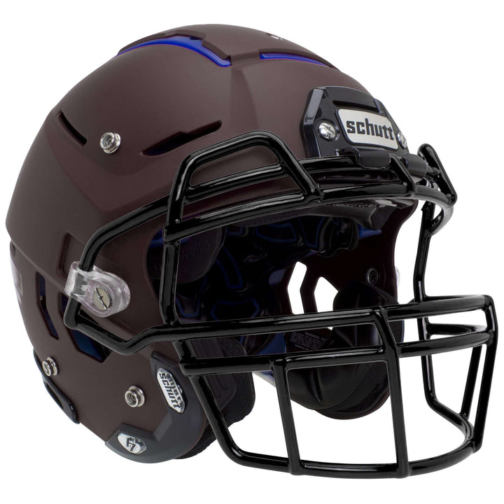 Schutt F7 VTD Adult Football Helmet w/attached Carbon Steel Facemask - Matte Colors - League Outfitters
