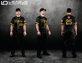 Custom Elite Sublimated & Tackle Twill Full Button Baseball Jerseys League Outfitters