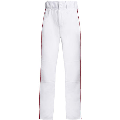 adidas Youth Icon Pro Open-Hem Baseball Pants with Piping