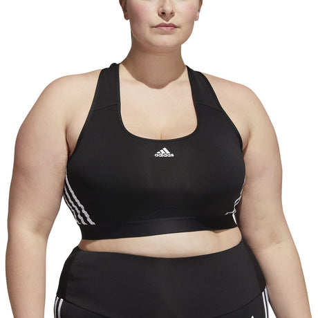 adidas Women's Powerreact Training Medium Support Bra Plus Size adidas