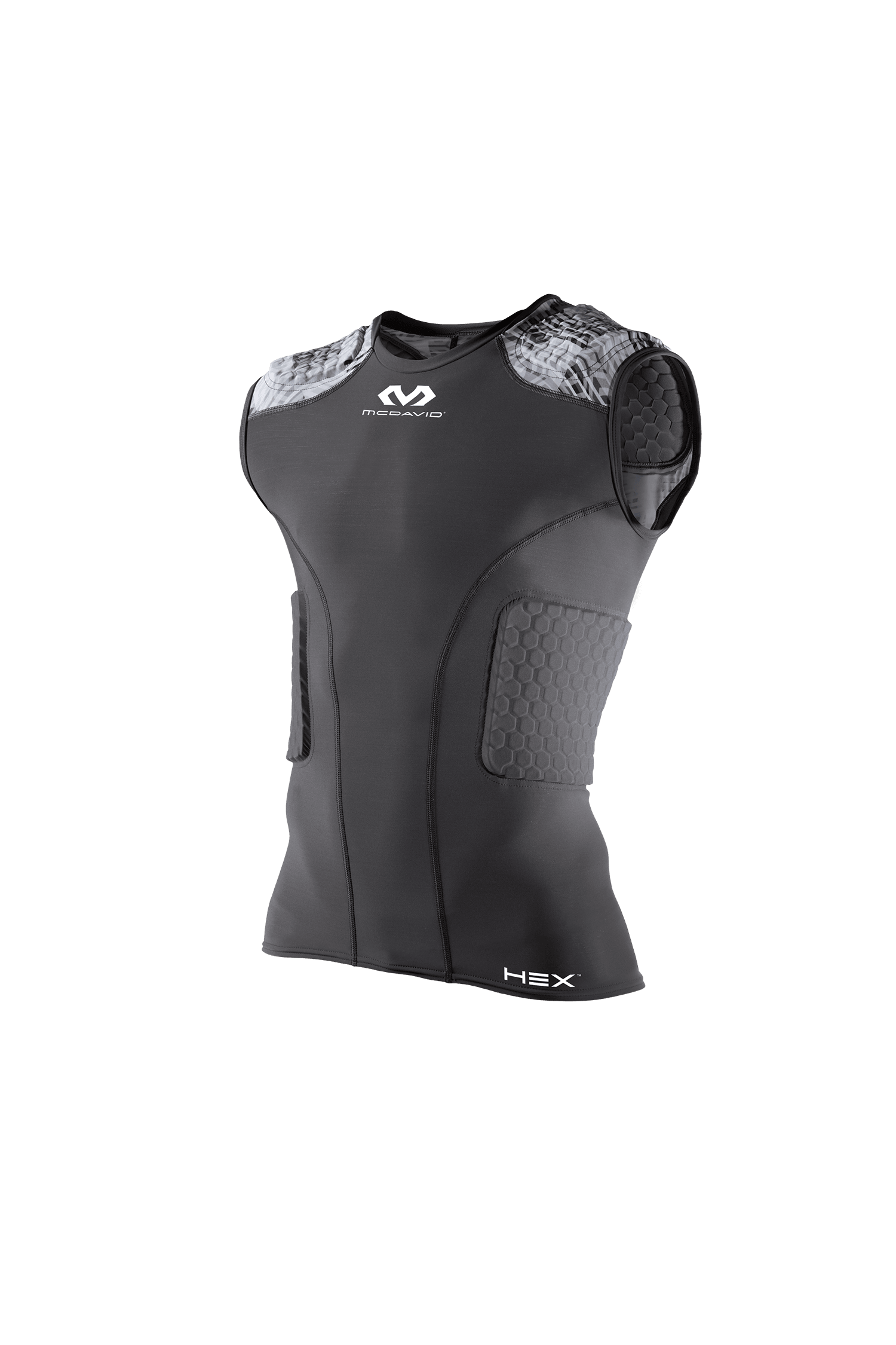 McDavid Adult Hex 5-Pad Integrated Football Sleeveless Shirt Football Padded Shirts Adult
