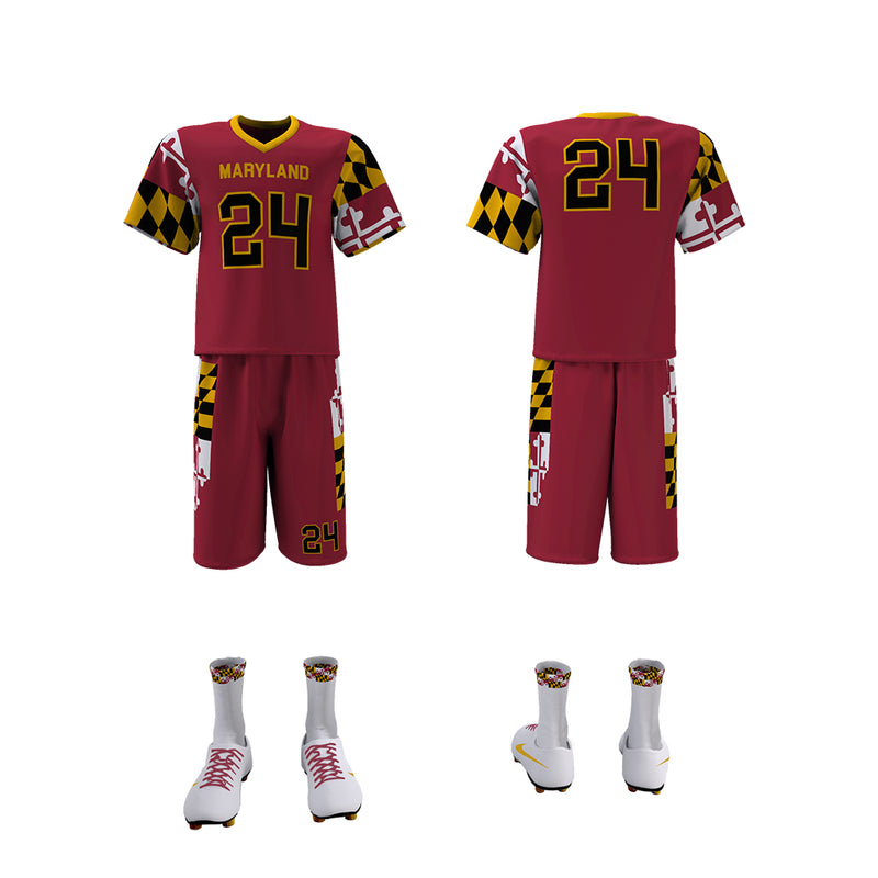 Custom Elite Sublimated Short Sleeve Lacrosse Jersey Shorts