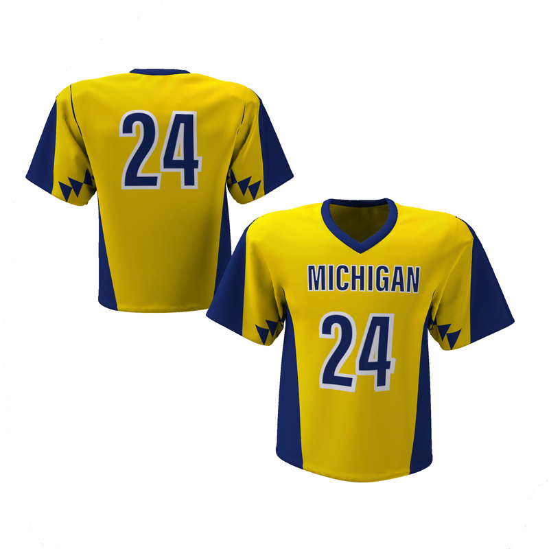 Custom Elite Short Sleeve Reversible Sublimated Lacrosse Jersey