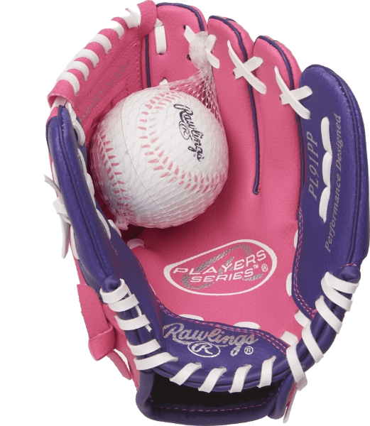 Rawlings Youth Player Series 9"  Softball Glove w/Soft Core Ball