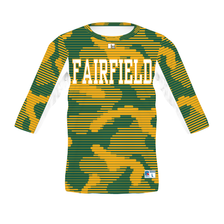 Russell Sublimated 3/4 Sleeve Baseball Trainer Russell Athletic