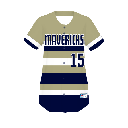 Russell Freestyle Sublimated Full-Button Softball Jersey