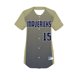 Russell Freestyle Sublimated Full-Button Softball Jersey Russell Athletic