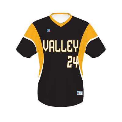 Russell Freestyle Sublimated V-Neck Baseball Jersey