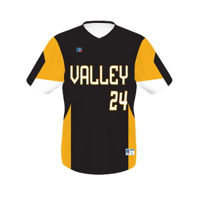 Russell Freestyle Sublimated V-Neck Baseball Jersey