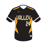Russell Freestyle Sublimated V-Neck Baseball Jersey Russell Athletic