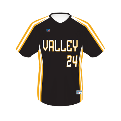 Russell Freestyle Sublimated V-Neck Baseball Jersey
