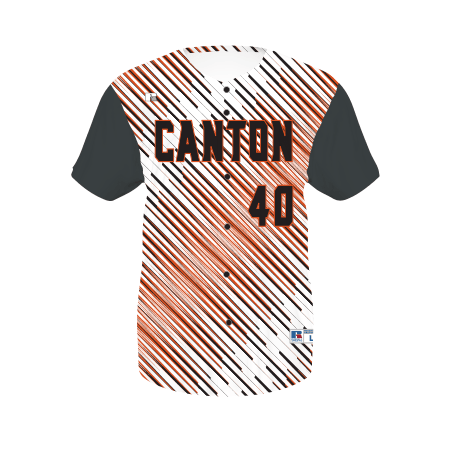 Russell Freestyle Sublimated Faux-Full Button Baseball Jersey Russell Athletic