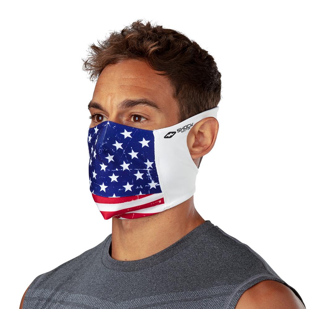 Sports Mask Print Black Drip Youth Unisex Accessories Face Coverings