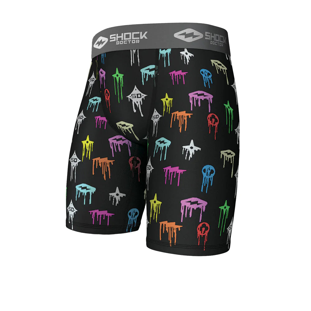Core Compression Short - Prints Checker S Shock Doctor