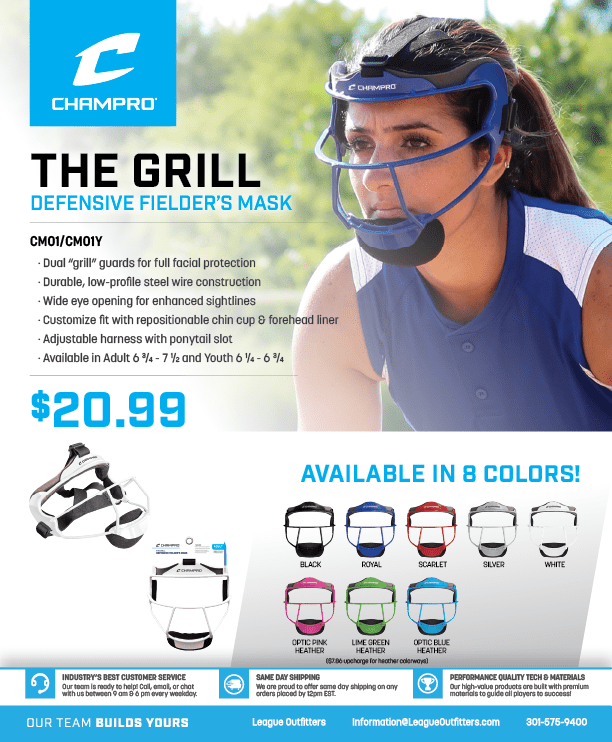 The Grill Softball Facemask League Outfitters